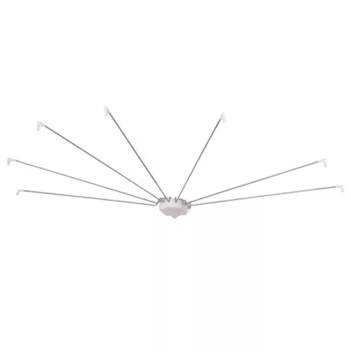 Supporto per tenda da doccia a forma di ombrello con tenda regalo grande (265 x 200 cm)