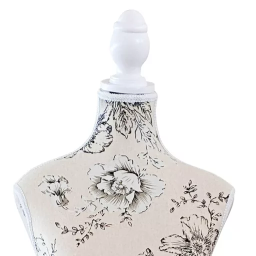 Manichino regolabile con copertura in poliestere e base in MDF per cucito e design della moda