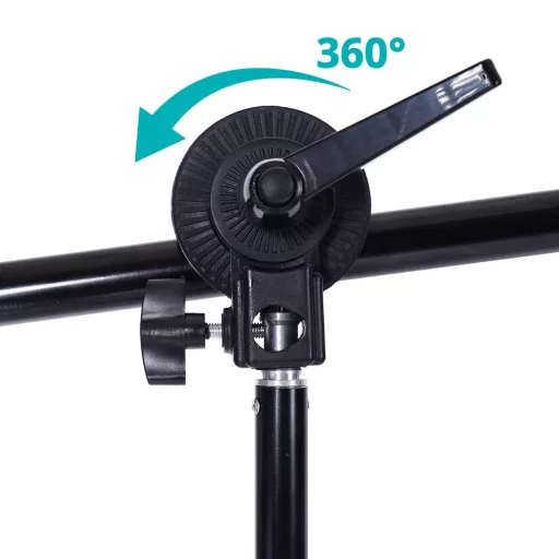 Kit di illuminazione da studio portatile con luce bianca fredda 5500K e treppiede regolabile
