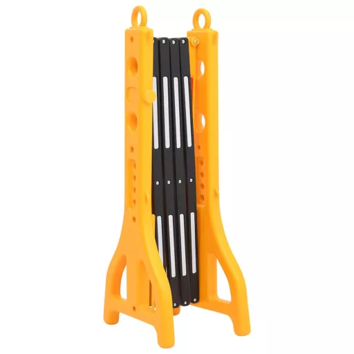Barriera stradale pieghevole con strisce riflettenti - Lunghezza regolabile (26-252 cm)