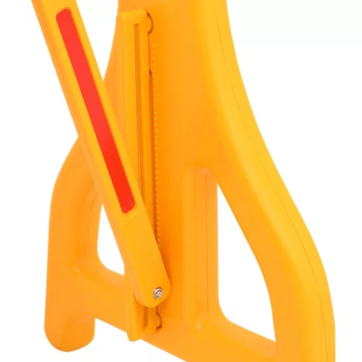 Barriera stradale pieghevole con strisce riflettenti - Lunghezza regolabile (26-252 cm)