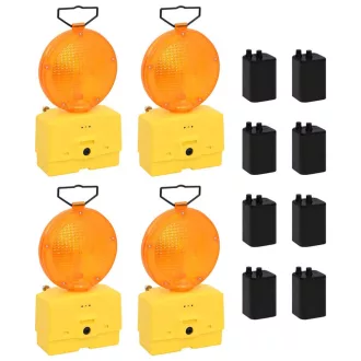   Luci di avviso stradale a batteria - 4 pezzi, resistenti alle intemperie, alta visibilità