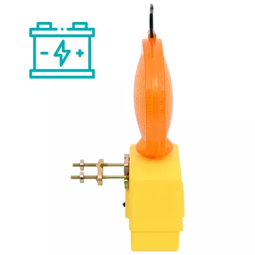 Luci di avviso stradale a batteria - 4 pezzi, resistenti alle intemperie, alta visibilità