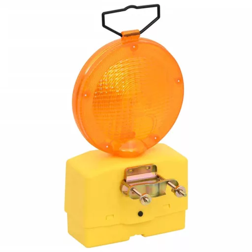 Luci di avviso stradale a batteria - 4 pezzi, resistenti alle intemperie, alta visibilità
