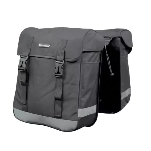 Borsa da bicicletta impermeabile da 33L con strisce riflettenti