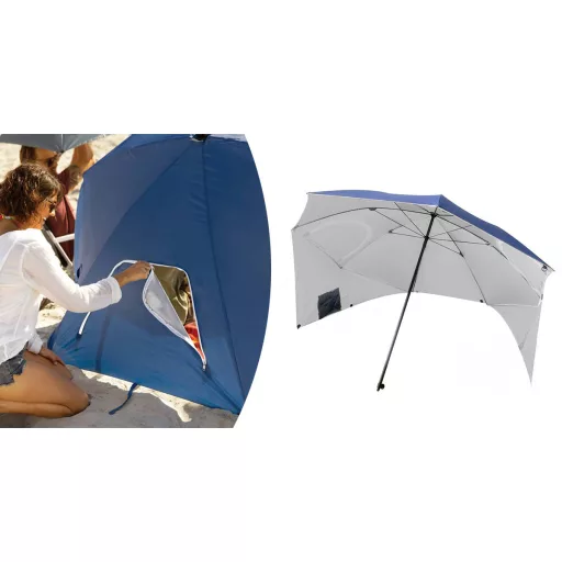 Ombrellone da spiaggia 223 cm con altezza regolabile e protezione UV
