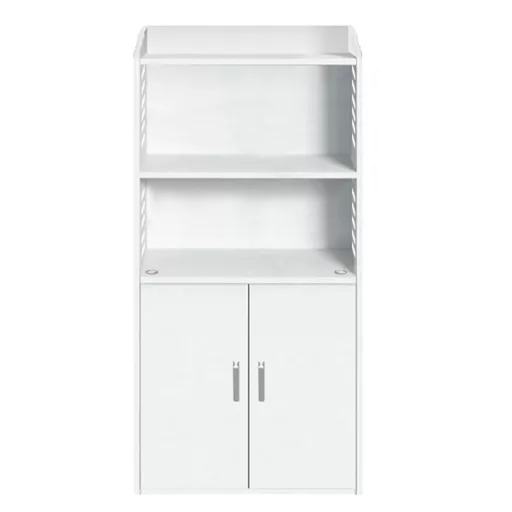 Mobile bagno compatto bianco, resistente all'umidità, facile da montare