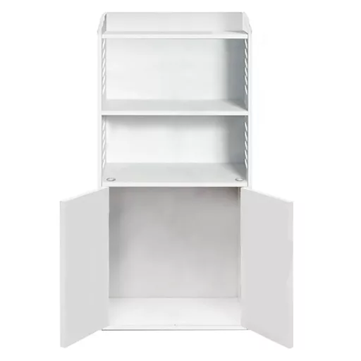 Mobile bagno compatto bianco, resistente all'umidità, facile da montare