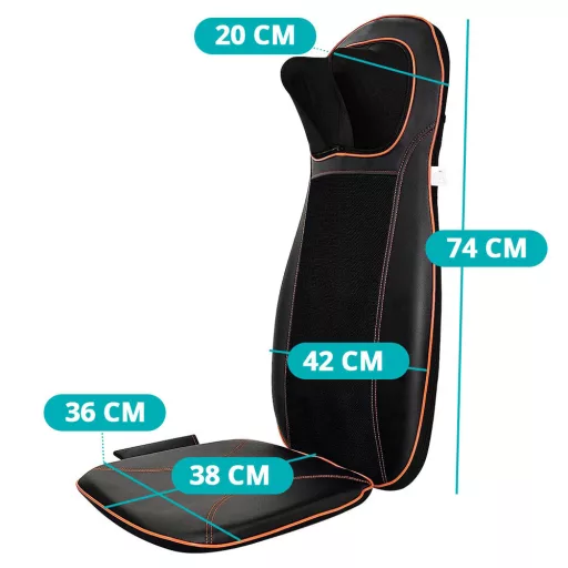 Cuscino da massaggio Shiatsu con funzioni di riscaldamento e vibrazione