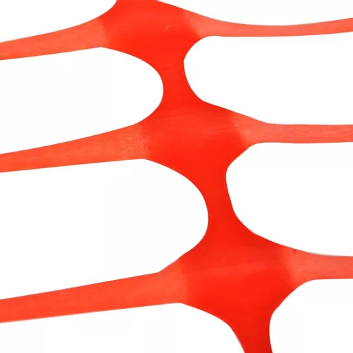 Rete di recinzione in plastica durevole da 50 m - Tagliabile per costruzioni ed eventi