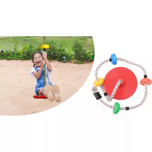 Corda da arrampicata e altalena 2-in-1 per bambini - Capacità di 100 kg, sedile antiscivolo