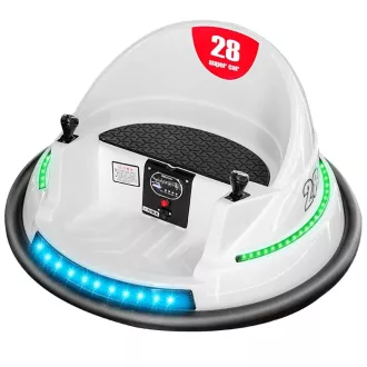   Auto da scontro elettrica per bambini con telecomando, rotazione a 360°, cintura di sicurezza e 200 palline
