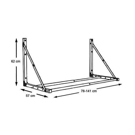 Supporto per pneumatici da parete - Capacità di 136 kg, Design regolabile