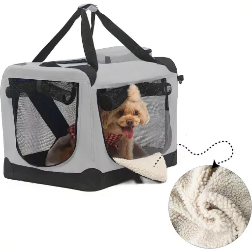 Borsa per animali domestici pieghevole con rete ventilata - Taglia S