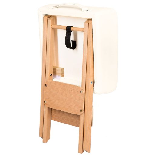 Sedia da massaggio pieghevole portatile con 2 rulli massaggianti - Compatta e resistente