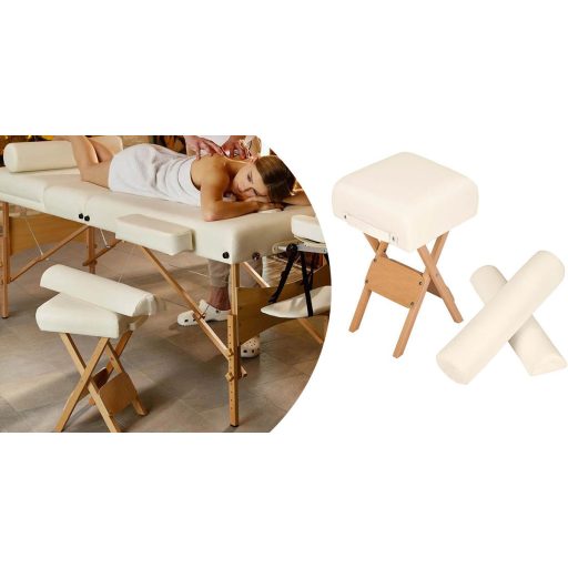 Sedia da massaggio pieghevole portatile con 2 rulli massaggianti - Compatta e resistente
