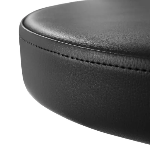 Sedia da bellezza ergonomica imbottita con altezza regolabile e sedile girevole - Nera