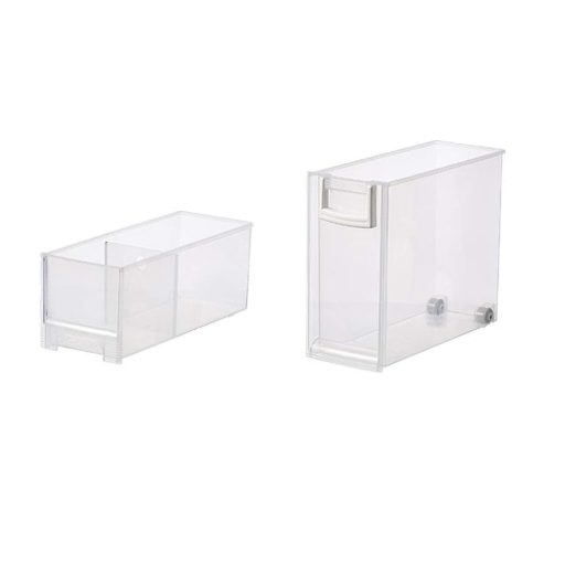 Mobile con 4 cassetti estraibili con ruote bloccabili - Organizzatore in plastica salvaspazio