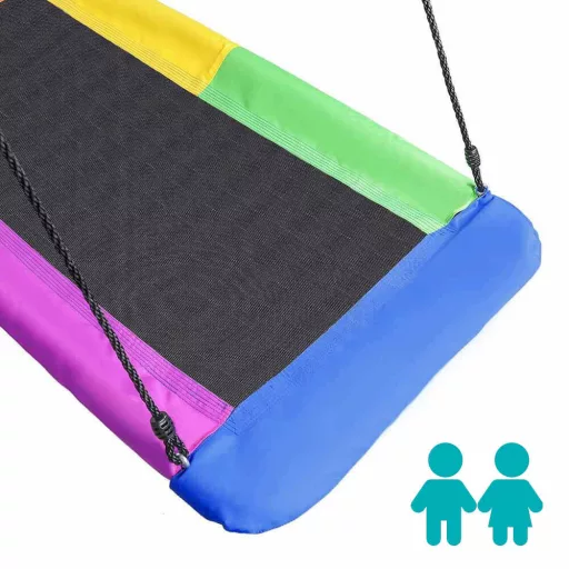 Amaca a nido sospesa 150x80 cm con corda regolabile, capacità 150 kg