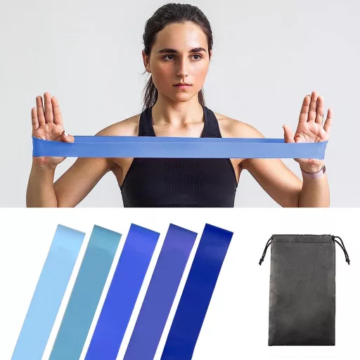 Set di bande di resistenza da 5 pezzi per fitness domestico - Diverse forze