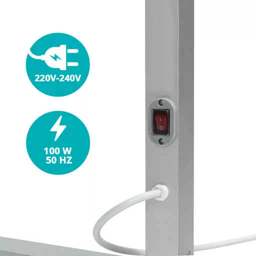 Scaldasalviette Elettrico - Montato a Muro, Asciugatura Rapida, Classe IP44