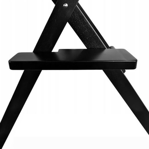 Sedia da trucco pieghevole con struttura in legno e design ergonomico