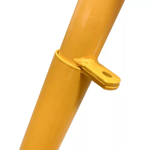 Barriera di parcheggio pieghevole bloccabile - Acciaio giallo resistente alle intemperie con 3 chiavi