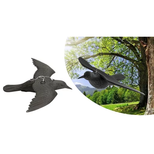 Spaventapasseri Appeso per Uccelli - Design Predatore Impermeabile per Balcone, Giardino e Terrazza
