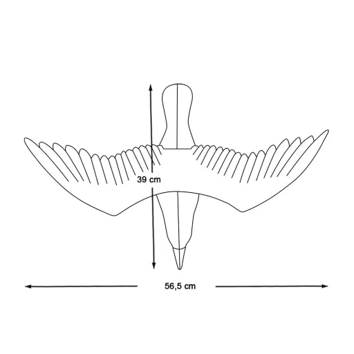 Spaventapasseri Appeso per Uccelli - Design Predatore Impermeabile per Balcone, Giardino e Terrazza