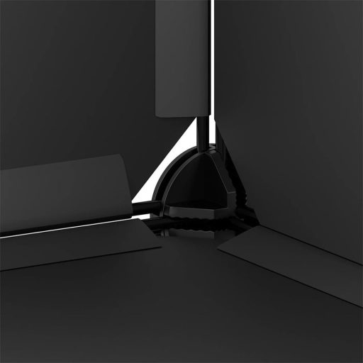 Sistema di cubi modulari neri da 15 pezzi