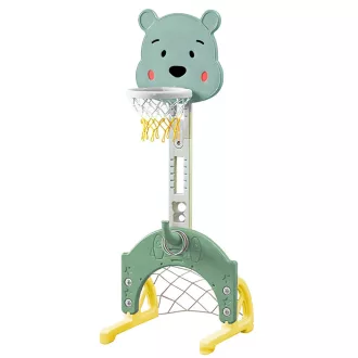   Set sportivo per bambini 4 in 1 con altezza regolabile - Basket, Calcio, Golf e Lancio degli Anelli