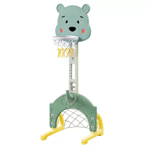 Set sportivo per bambini 4 in 1 con altezza regolabile - Basket, Calcio, Golf e Lancio degli Anelli