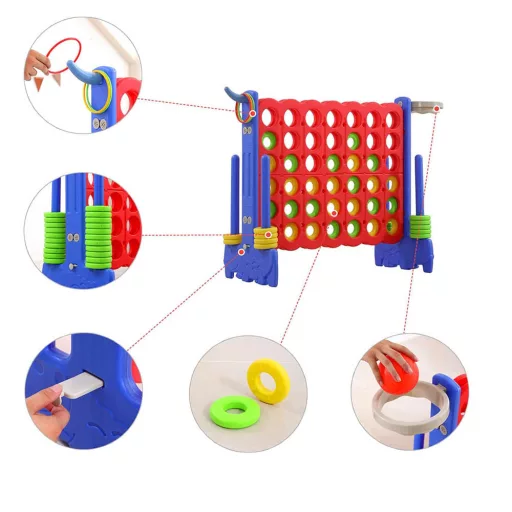Gioco del Tris Gigante - Divertimento Interattivo per Famiglie con Pezzi Oversize