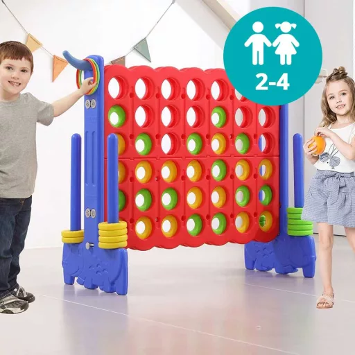 Gioco del Tris Gigante - Divertimento Interattivo per Famiglie con Pezzi Oversize