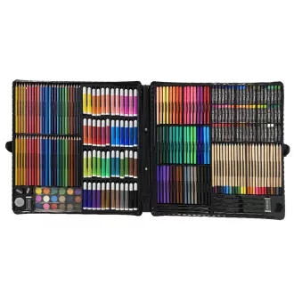   Set di disegno e pittura per bambini da 258 pezzi con matite colorate, pennarelli e acquerelli