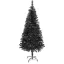 Albero di Natale artificiale nero 120 cm con 230 rami - design elegante e moderno