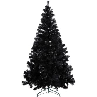   Albero di Natale artificiale nero 150 cm con 415 rami - Design elegante e moderno