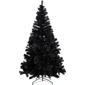   Albero di Natale artificiale nero 180 cm con 708 rami - Design elegante e moderno