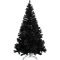 Albero di Natale artificiale nero 180 cm con 708 rami - Design elegante e moderno