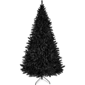 Albero di Natale artificiale nero 210 cm con 1000 rami