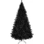 Albero di Natale artificiale nero 210 cm con 1000 rami