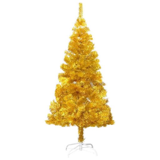 Albero di Natale artificiale oro, 120 cm, 230 rami - Decorazione festiva elegante e durevole