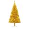 Albero di Natale artificiale oro, 120 cm, 230 rami - Decorazione festiva elegante e durevole