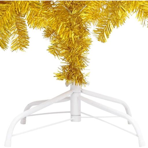 Albero di Natale artificiale oro, 120 cm, 230 rami - Decorazione festiva elegante e durevole