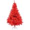 Albero di Natale artificiale rosso 120 cm con 230 rami - Decorazione natalizia unica