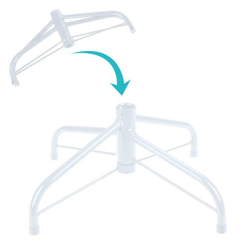 Albero di Natale artificiale rosso 120 cm con 230 rami - Decorazione natalizia unica