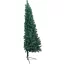 Albero di Natale a metà 180 cm con luci LED - Decorazione natalizia salvaspazio