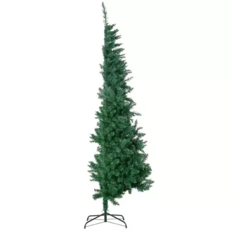 Albero di Natale a metà 210 cm con 500 rami e luci LED