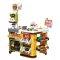 Set di supermercato giocattolo giallo da 65 pezzi con accessori realistici