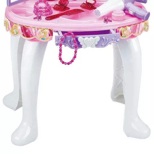 Tavolo da trucco per bambine con musica e luci - Viola e Rosa